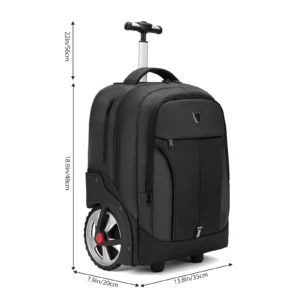 Plecak walizka na kółkach 20 cali z miejscem na laptopa 18 inch