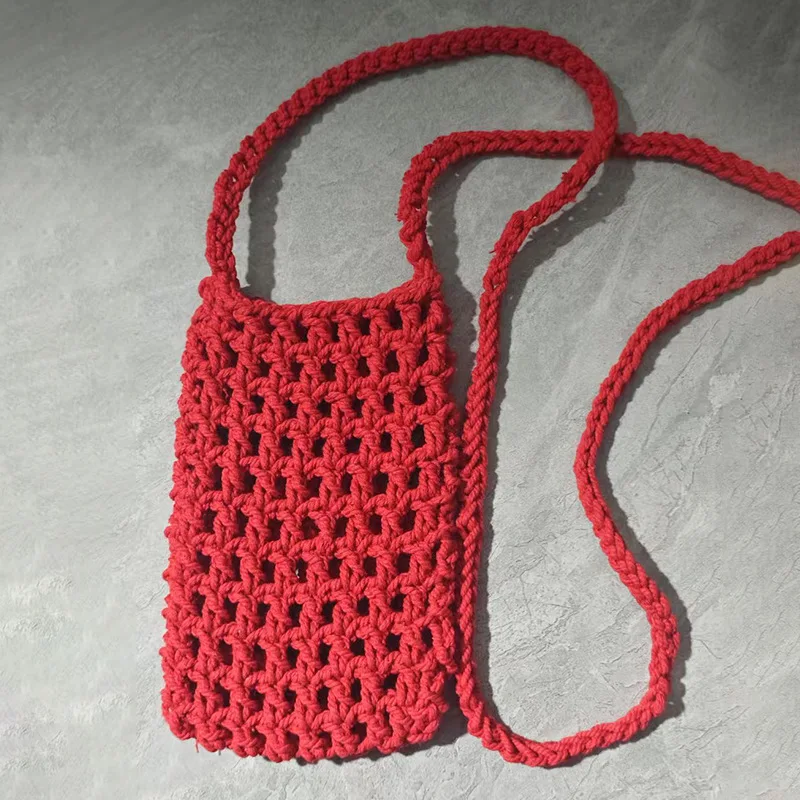 Pleciona torebka na telefon do noszenia crossbody B02