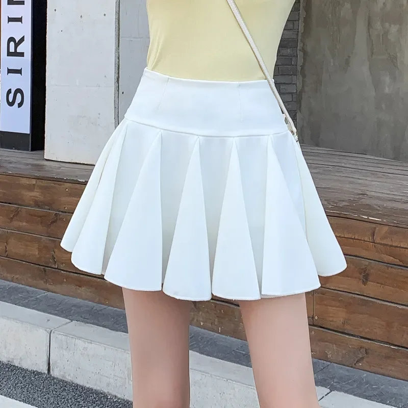 Plisowana spódniczka mini z wysokim stanem w stylu koreańskim 1803a 1bs