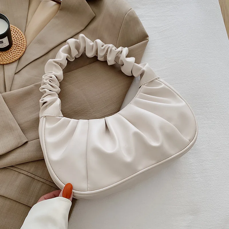 Plisowana torebka na ramię cloud bag 1