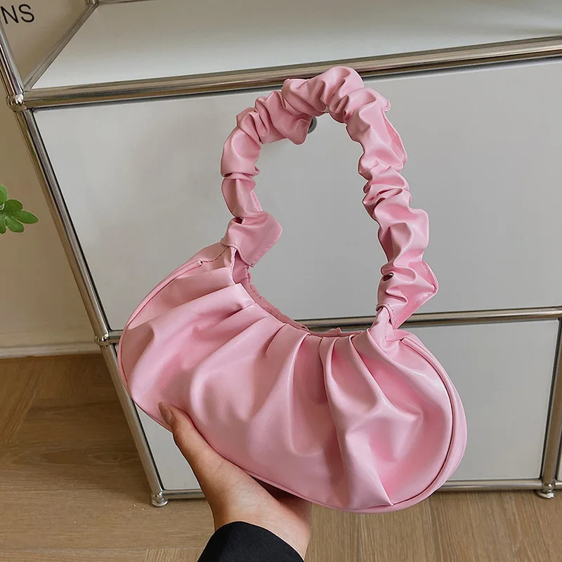 Plisowana torebka na ramię cloud bag 6