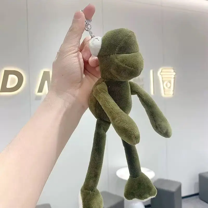 Płócienna torba listonoszka w stylu japońskim - duża torba na ramię unisex Frog charm