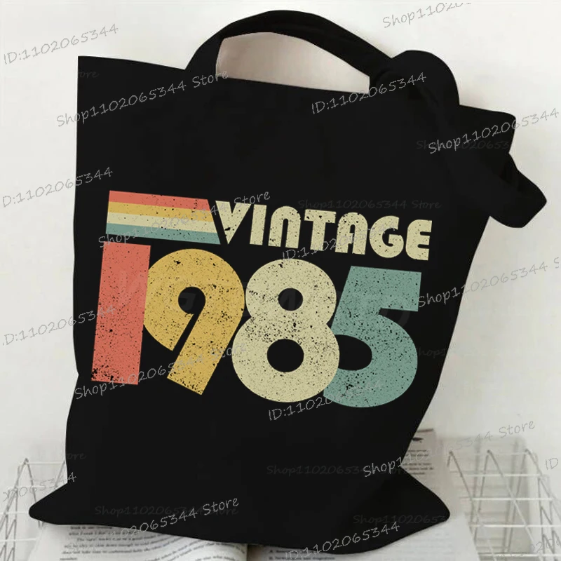 Płócienna torba na ramię z rocznikiem urodzenia Bk 1985