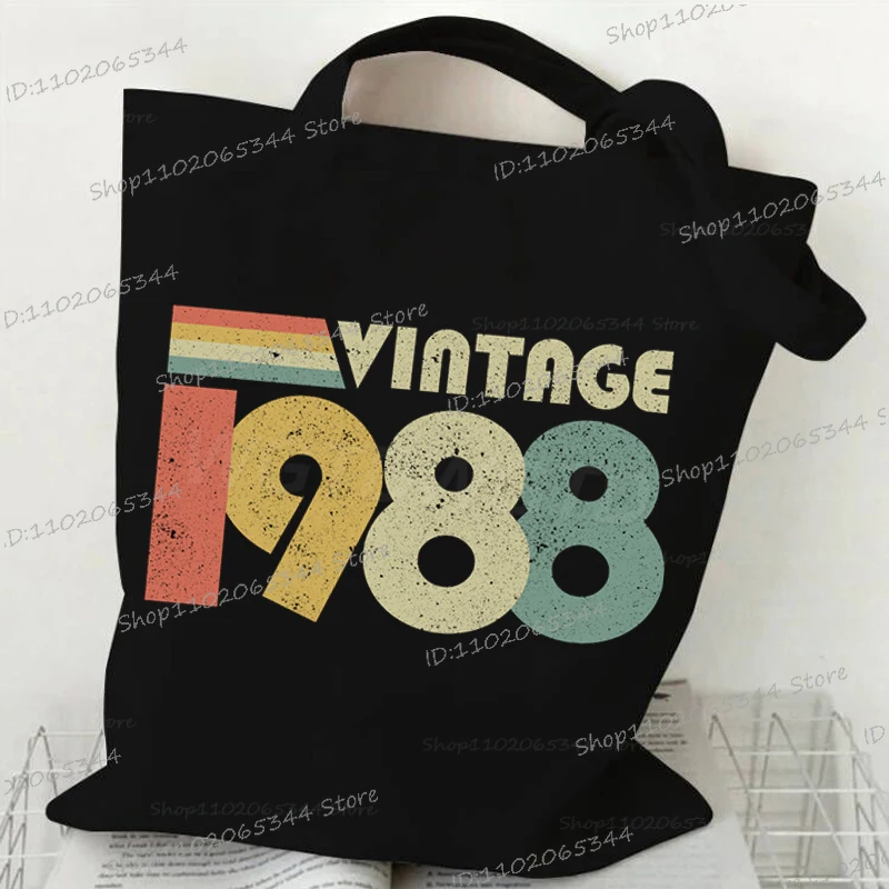 Płócienna torba na ramię z rocznikiem urodzenia Bk 1988