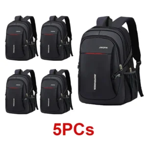 Płócienna torba na ramię na laptopa unisex 5 sztuk czarnych