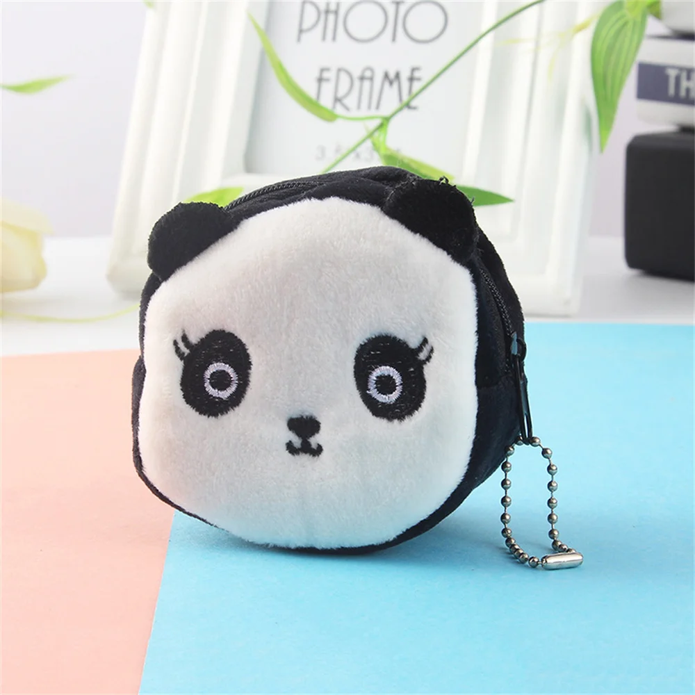 Pluszowa portmonetka dla dziewczynki na zamek Panda 8.5