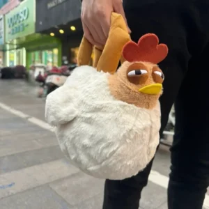 Pluszowa torebka i brelok kura - śmieszny gadżet Hen handbag