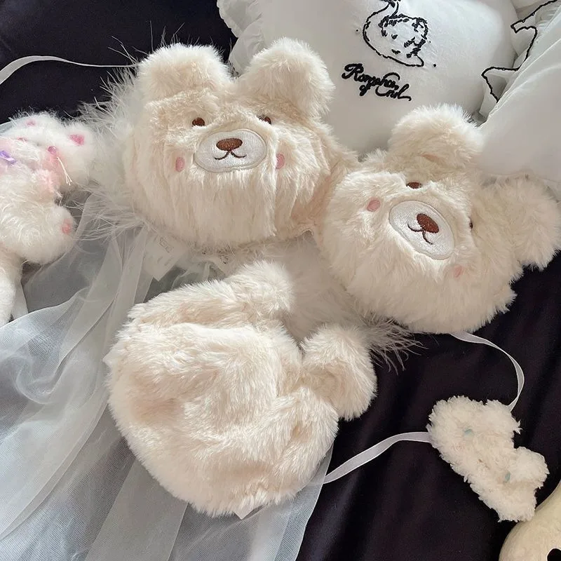 Pluszowy biustonosz zimowy japoński styl – miękka bielizna na jesień Beżowy
