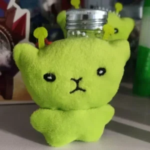 Pluszowy breloczek kot alien w stylu galaktyki Biały