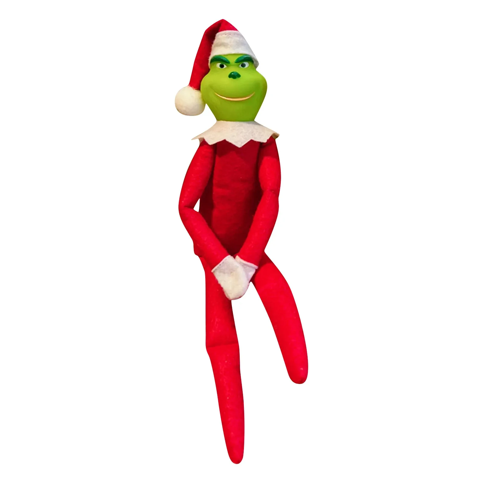 Pluszowy elf świąteczny - figurka dekoracyjna Czerwony