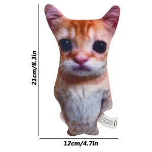 Pluszowy kot El Gato - maskotka przytulanka dla dzieci Brązowy