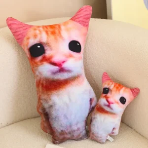 Pluszowy kot El Gato maskotka realistyczna żółty