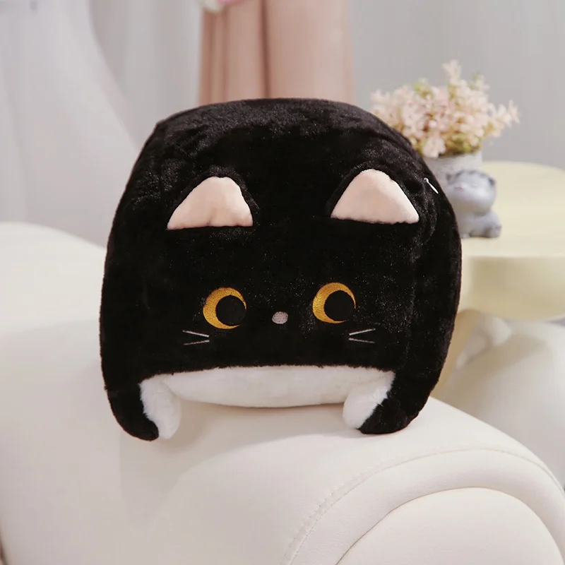 Pluszowy kotek kawaii — miękka poduszka do przytulania Czerwony