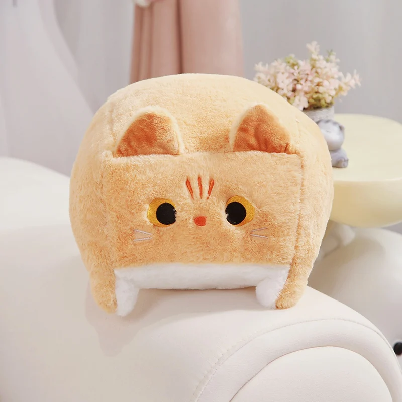 Pluszowy kotek kawaii — miękka poduszka do przytulania Zielony