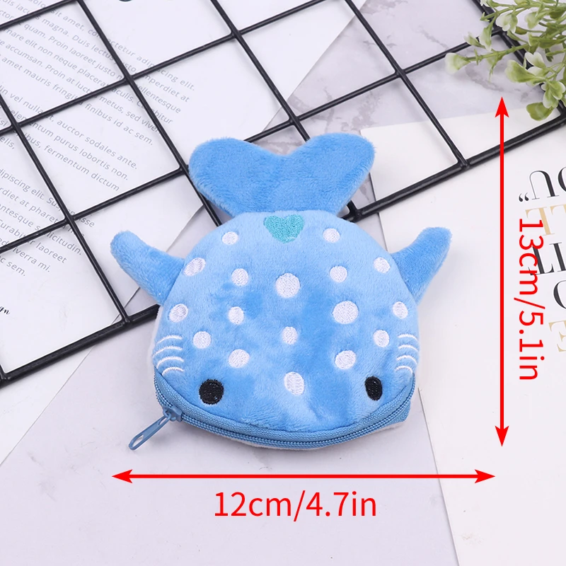 Pluszowy piórnik rekin Kawaii na przybory szkolne Czarny