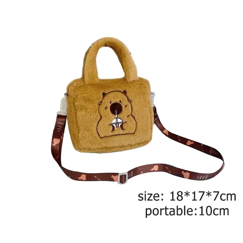 Pluszowy plecak kapibara dla dzieci i nastolatków Handbag c