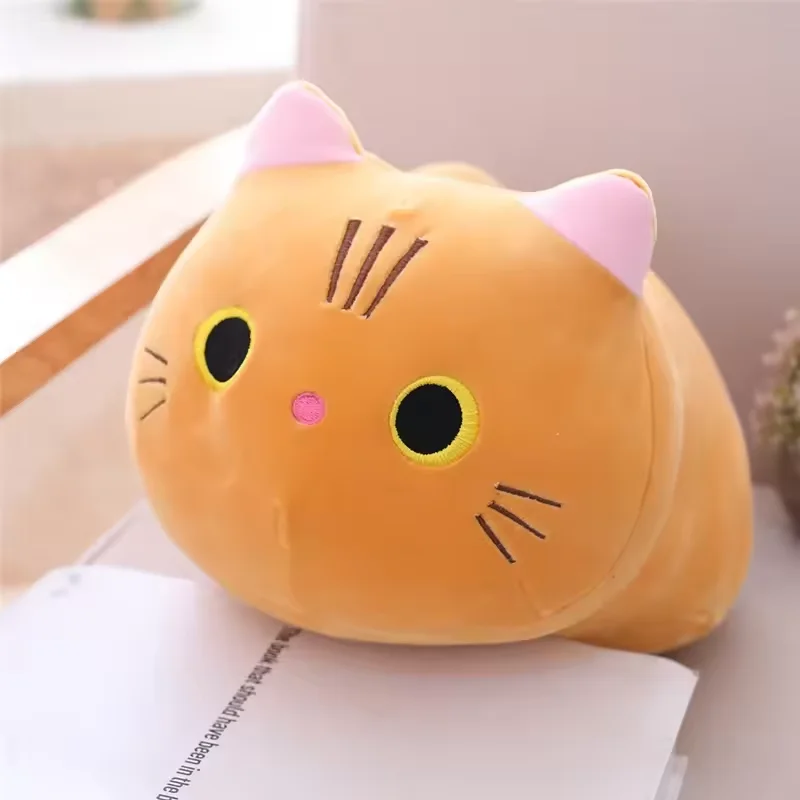 Pluszowy śpiący kotek - maskotka 25-50 cm Pomarańczowy