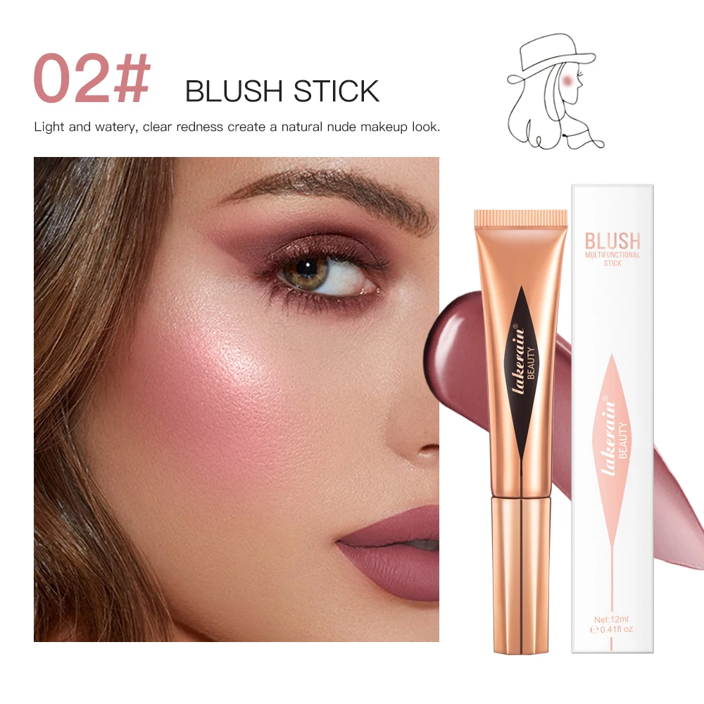 Płynny bronzer do twarzy z aplikatorem w sztyfcie — kontur i rozświetlenie Jasnozielony