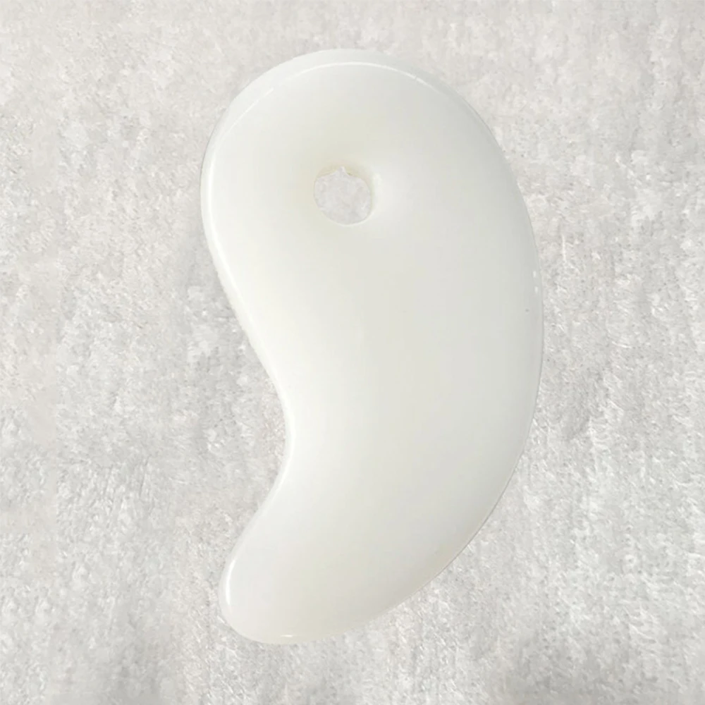 Płytka Gua Sha do masażu twarzy i ciała Biały