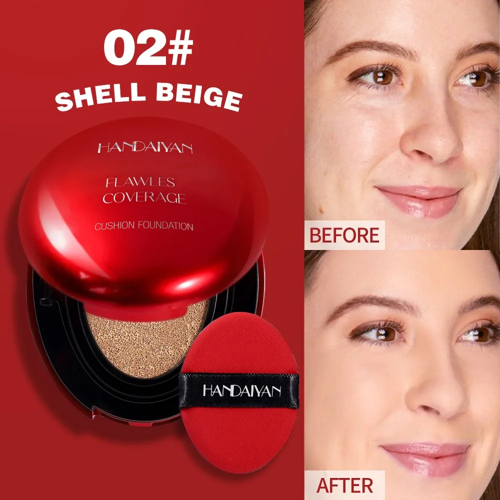 Podkład w poduszce nawilżający lekki koreański cushion foundation Błękitny