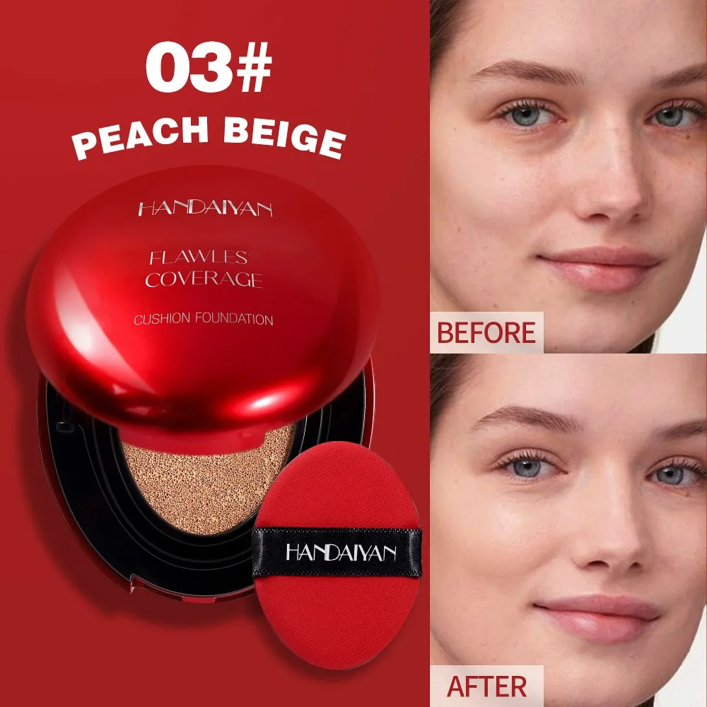 Podkład w poduszce nawilżający lekki koreański cushion foundation Czekolada