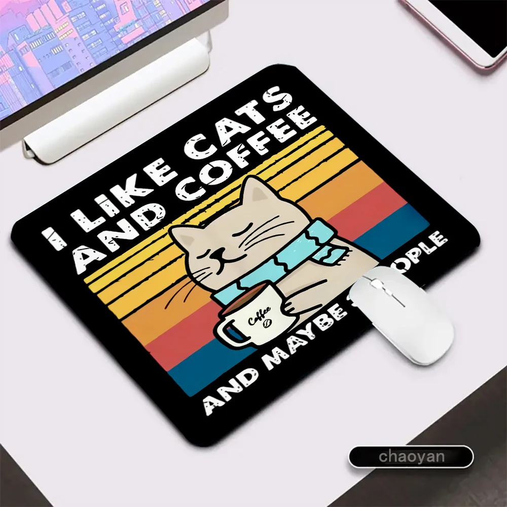 Podkładka pod mysz z kotem Starry Cat Beżowo biały