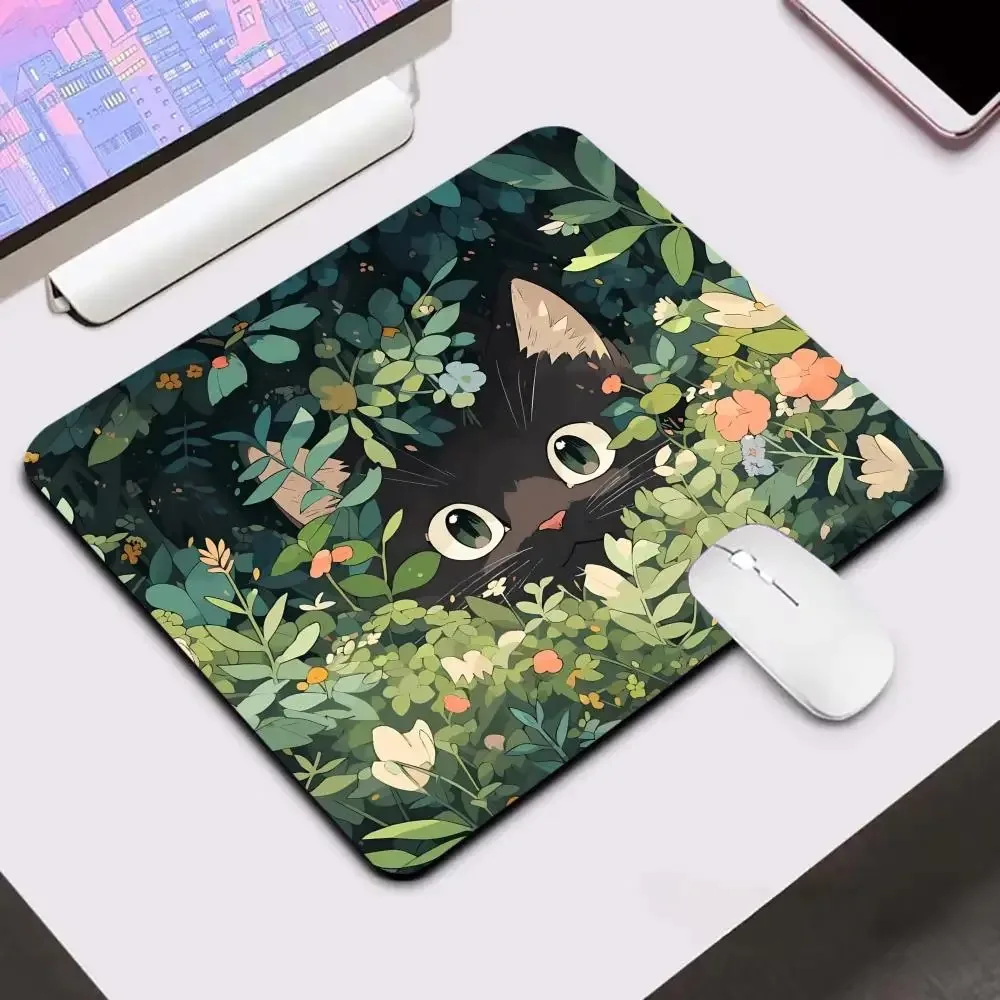Podkładka pod mysz z kotem Starry Cat Ciemny niebieski