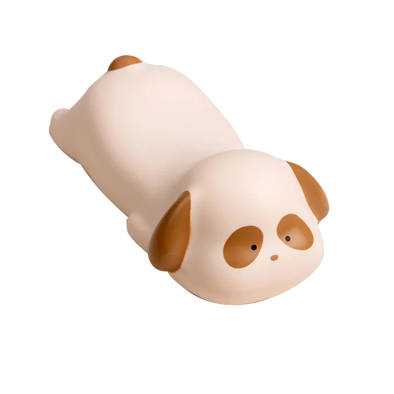 Podpórka pod nadgarstek do myszy kawaii miękka z kotem i pandą Błękitny