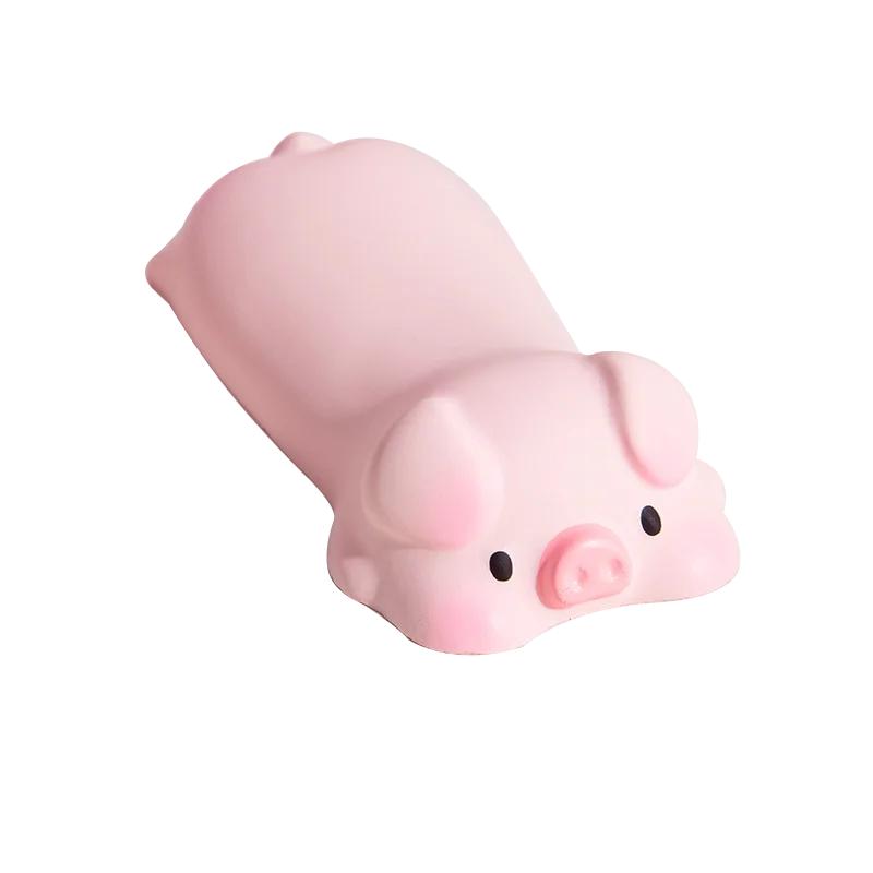 Podpórka pod nadgarstek do myszy kawaii miękka z kotem i pandą Brązowy
