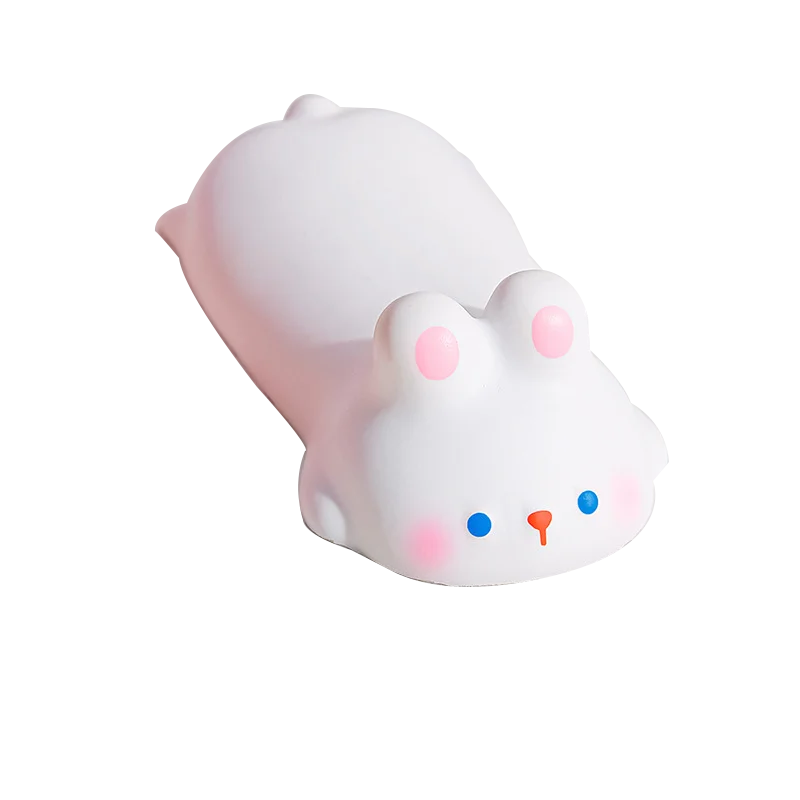 Podpórka pod nadgarstek do myszy kawaii miękka z kotem i pandą Pomarańczowy