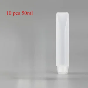 Podróżne Tubki Kosmetyczne Wielokrotnego Użytku 30/50 ml — Zestaw 10 szt. Khaki