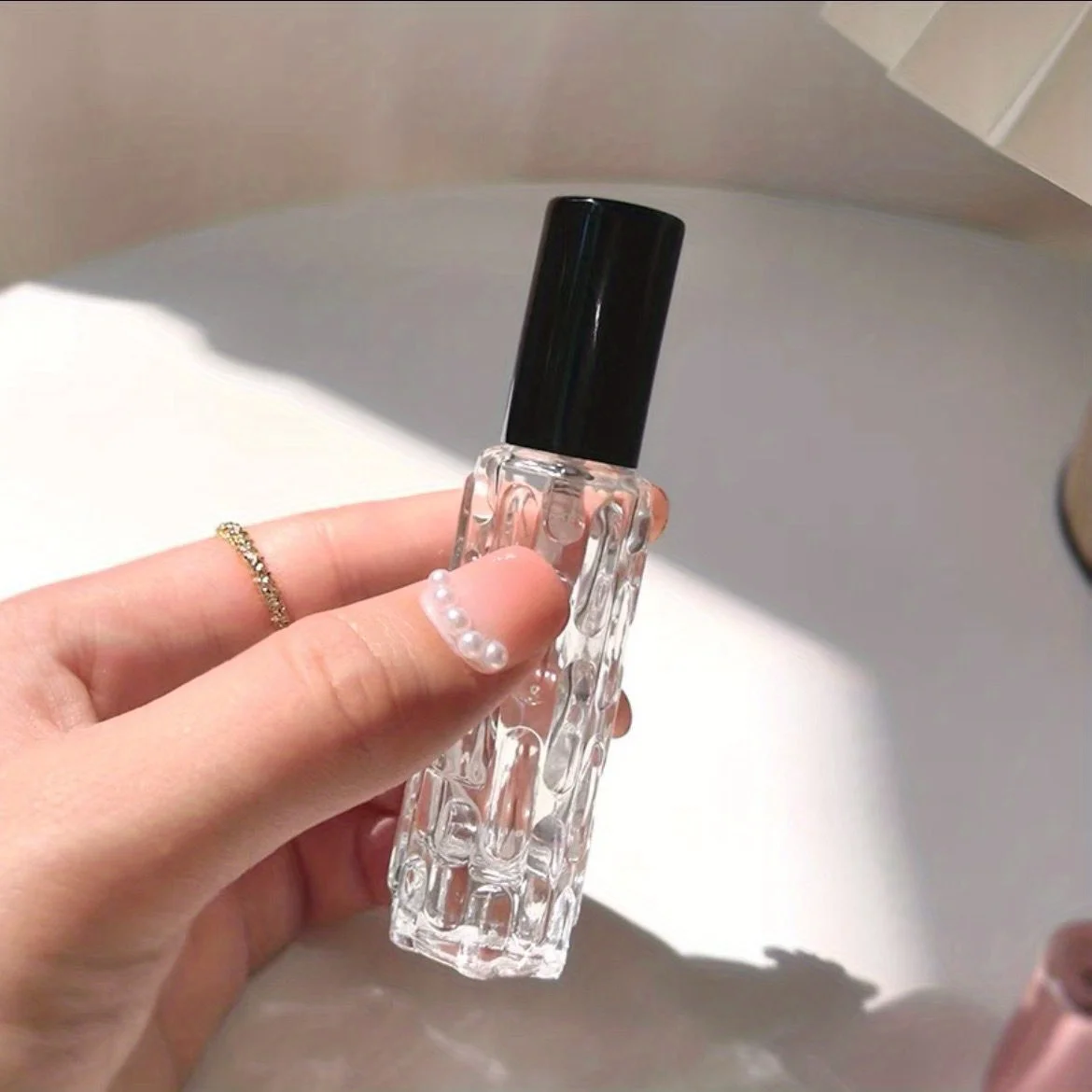 Podróżny zestaw atomizerów do perfum 10 ml z akcesoriami Czarny