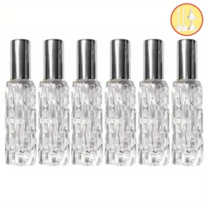 Podróżny zestaw atomizerów do perfum 10 ml z akcesoriami Srebrny