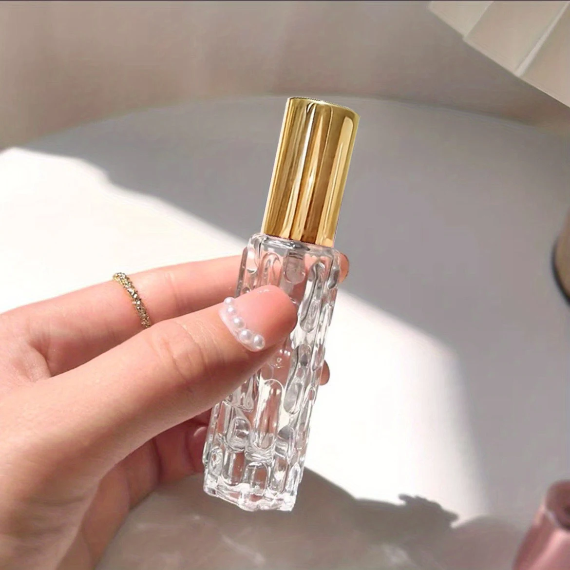 Podróżny zestaw atomizerów do perfum 10 ml z akcesoriami Złoto