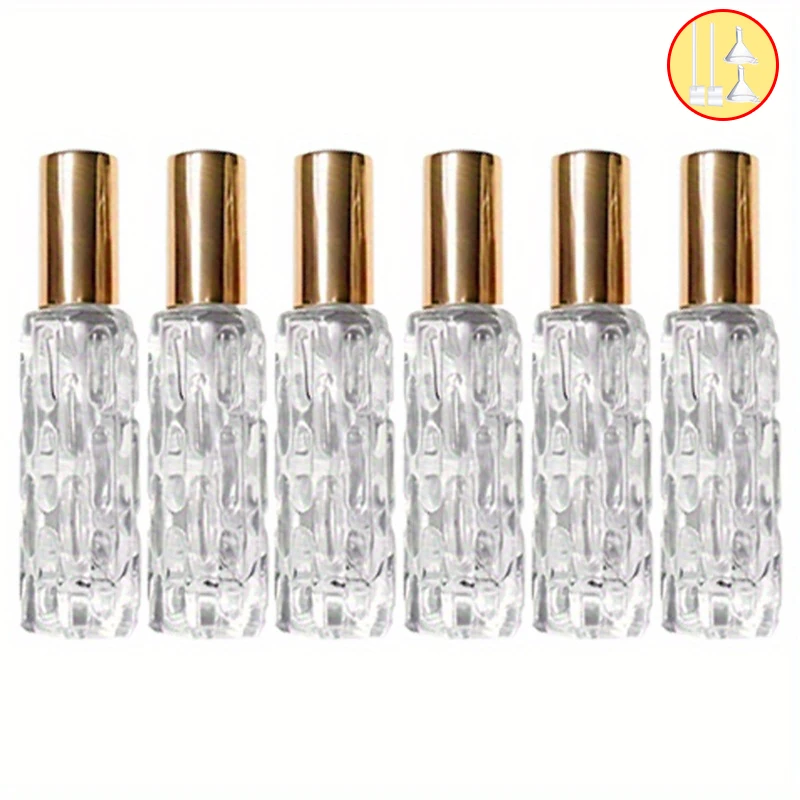 Podróżny zestaw atomizerów do perfum 10 ml z akcesoriami żółty