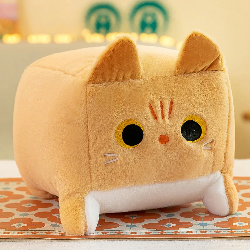 Poduszka pluszowa w kształcie kota kawaii Czarny