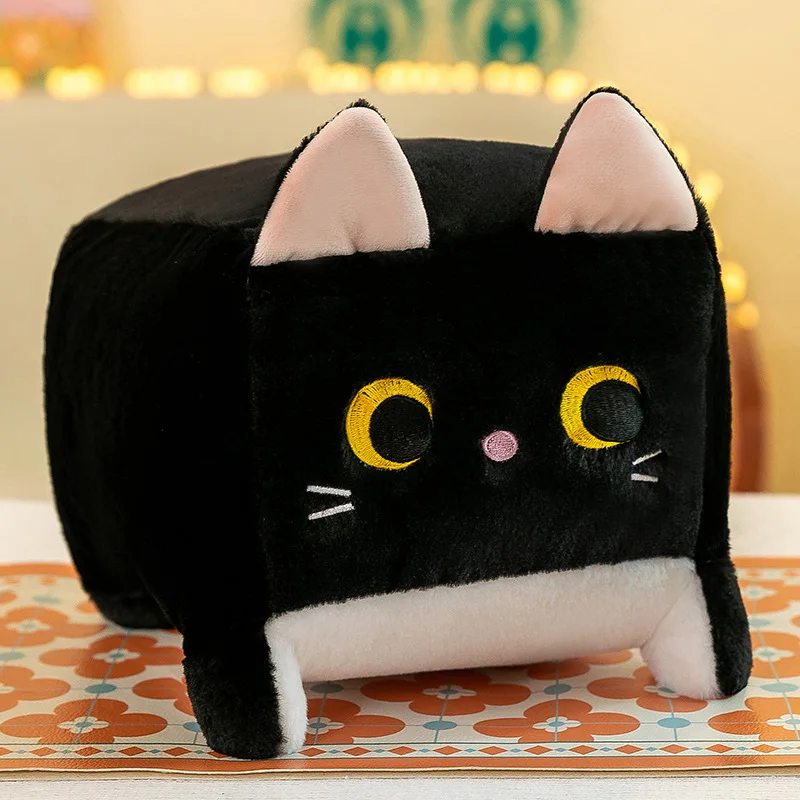 Poduszka pluszowa w kształcie kota kawaii Czerwony