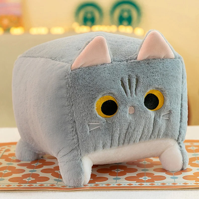 Poduszka pluszowa w kształcie kota kawaii Zielony