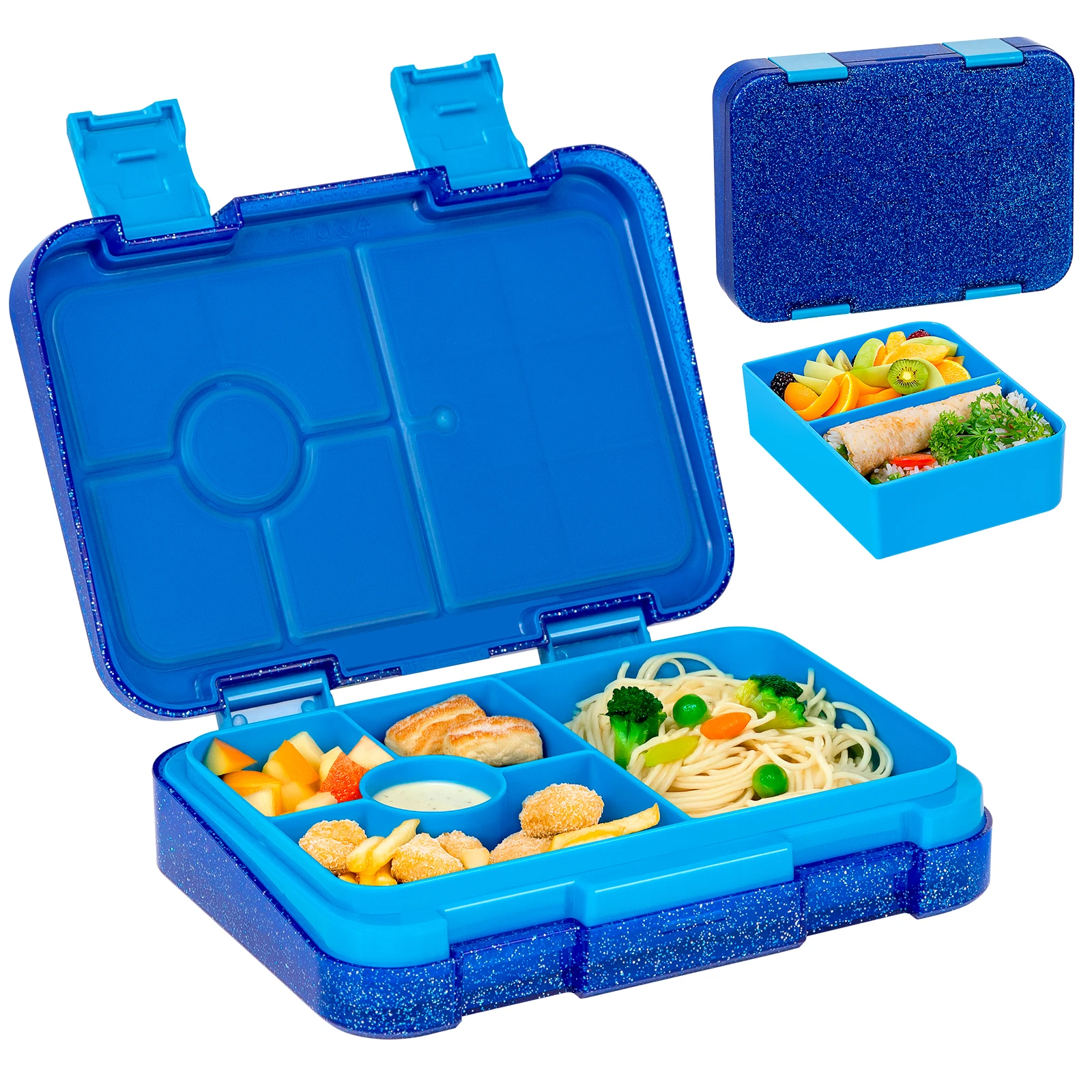 Pojemnik bento z przegródkami dla dzieci, 1000 ml Szary