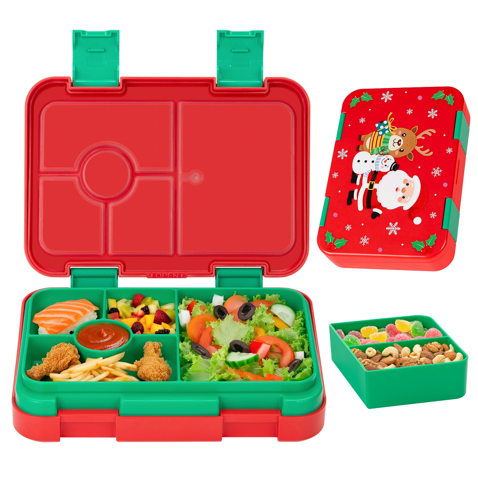 Pojemnik na lunch bento dla dzieci, szczelny, do mikrofalówki Ciemny żółty