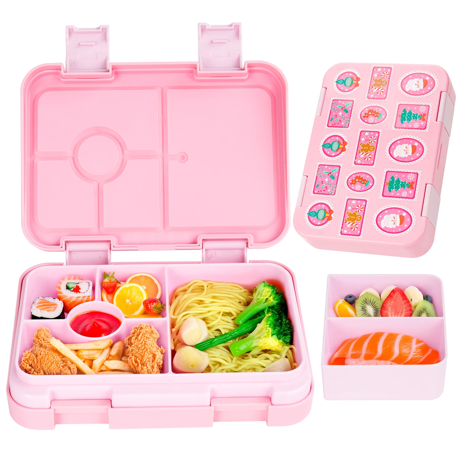 Pojemnik na lunch bento dla dzieci, szczelny, do mikrofalówki Czerwone wino