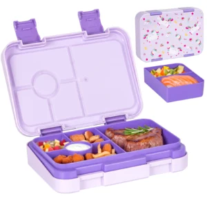 Pojemnik na lunch bento dla dzieci, szczelny, do mikrofalówki Czerwony
