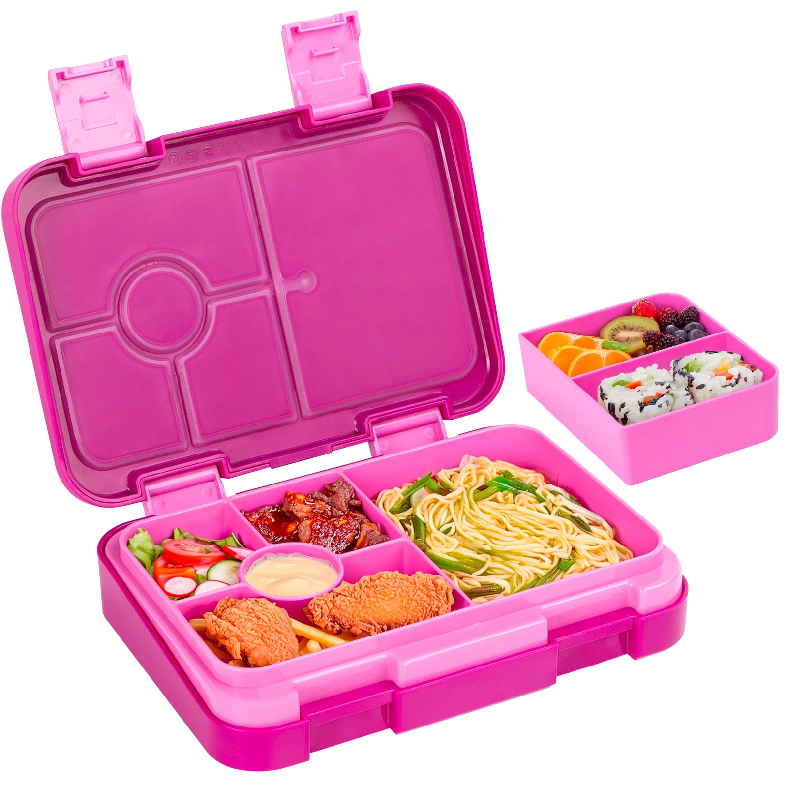 Pojemnik na lunch bento dla dzieci, szczelny, do mikrofalówki Niebieski