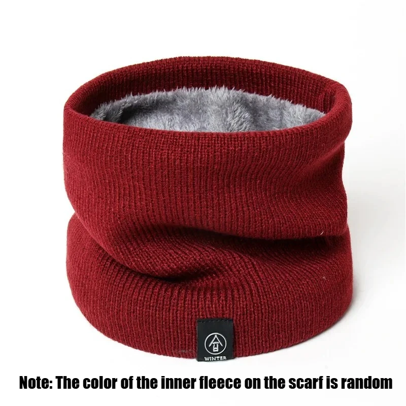 Polarowy ocieplacz na szyję i twarz unisex Czerwony