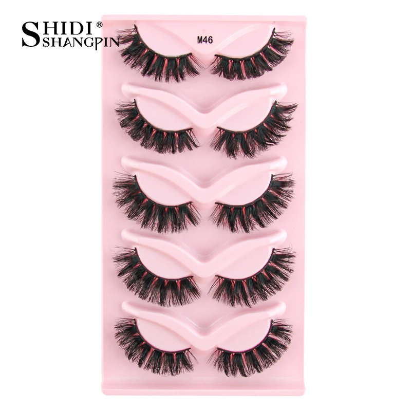 Półrzęsy naturalne miękkie cat eye — zestaw 3/5/10 par Amy zielony