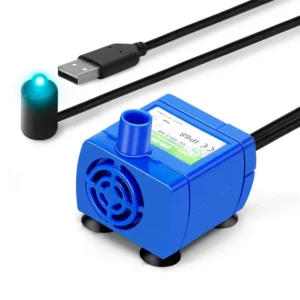 Pompa wody USB do fontanny dla kota i psa - cicha, zanurzeniowa Szary