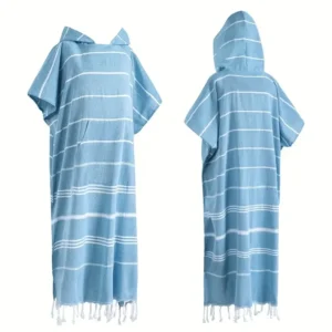 Poncho surfingowe ręcznik do przebierania plażowe Blue(100x75cm)