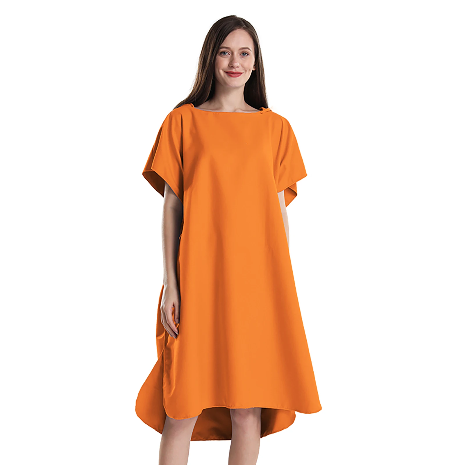 Ponczo surfingowe Mutao Unisex z mikrofibry szlafrok surfera Różowy