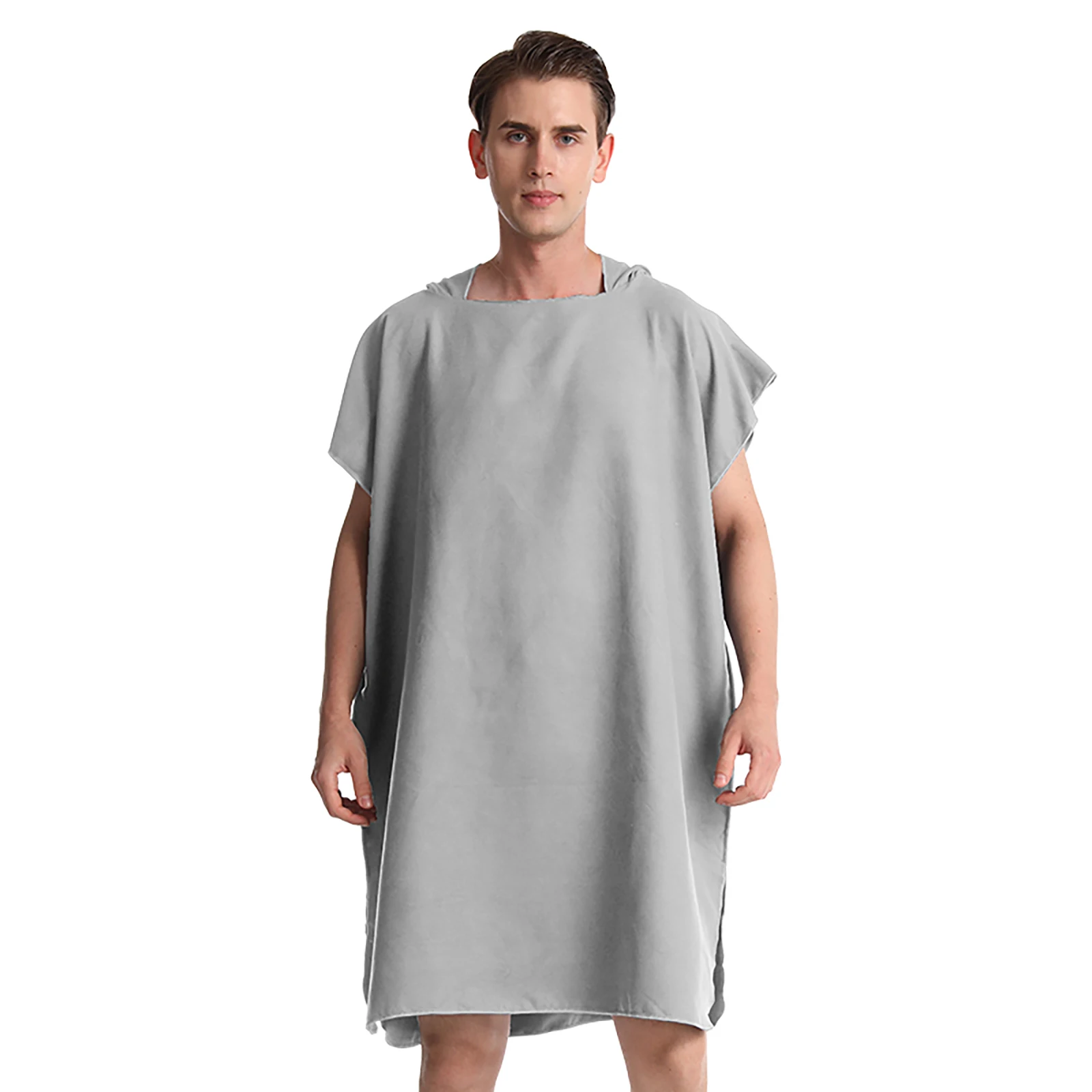 Ponczo surfingowe Mutao Unisex z mikrofibry szlafrok surfera Zielony