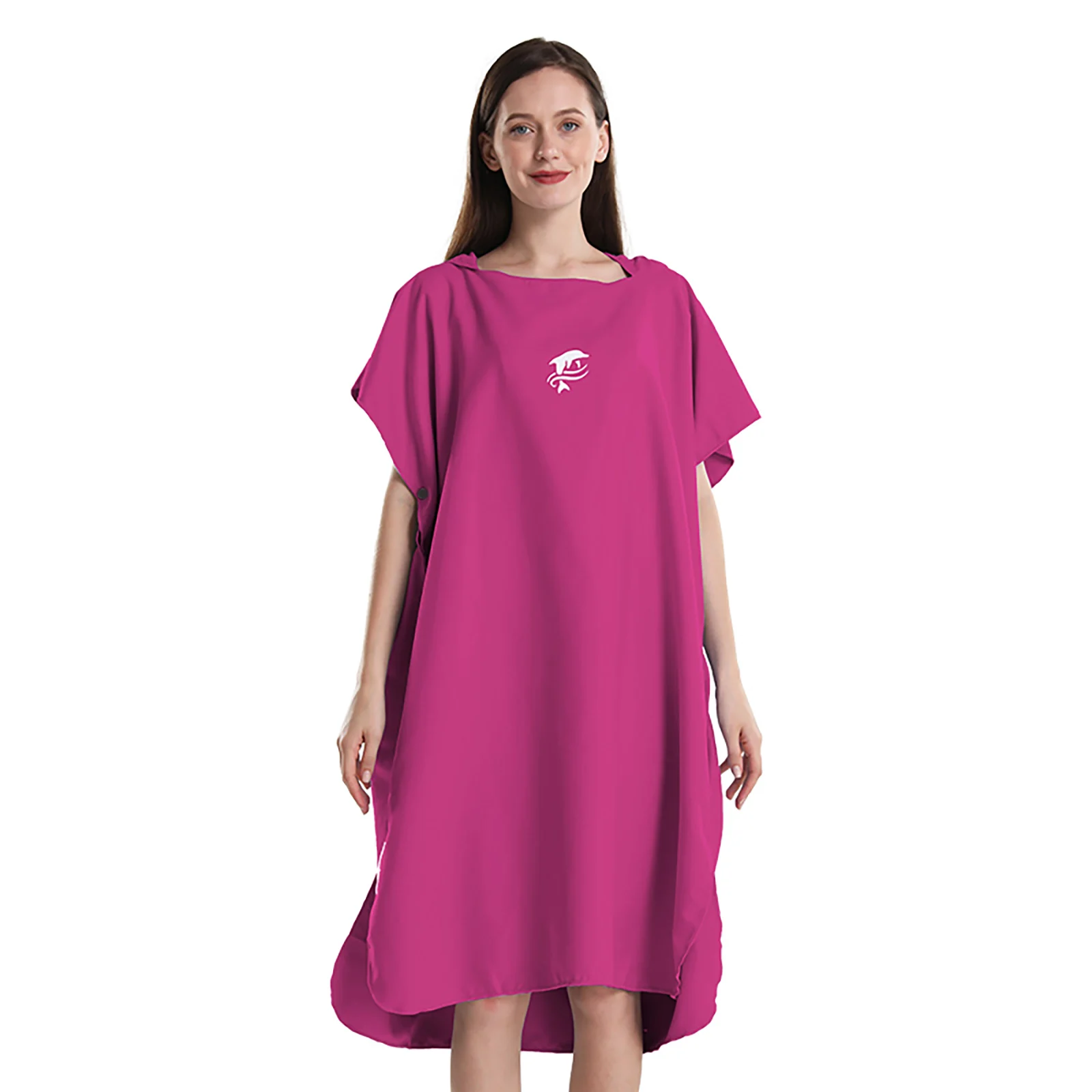 Ponczo surfingowe Mutao Unisex z mikrofibry szlafrok surfera żółty